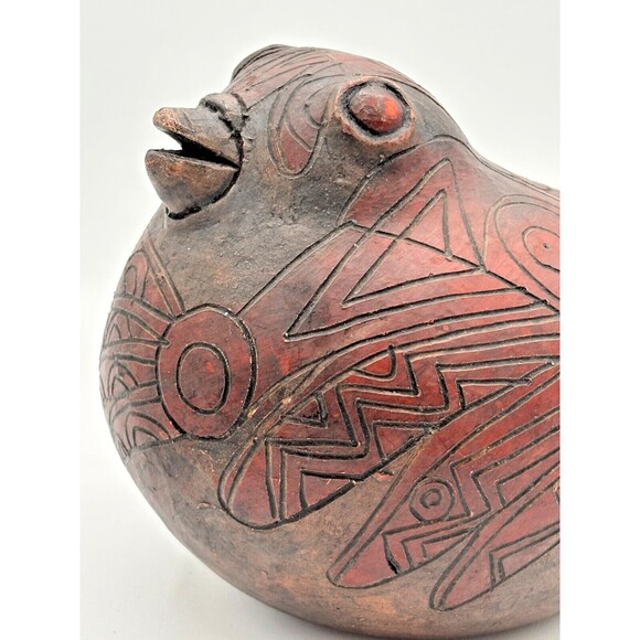 Ernesto Duran Chile Studio Ceramic Folk Art Pottery Bird Figure Vintage Signed - Picture 11 of 14